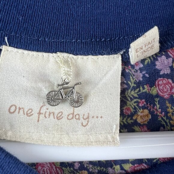 One Fine Day Womens Shirt Pintuck Sheer Floral Cottagecore Prairie Silk Small - Picture 6 of 7